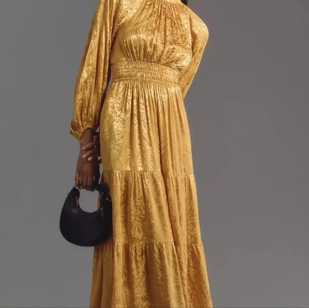 The Somerset Maxi Dress: Mock-Neck ANTHROPOLOGIE